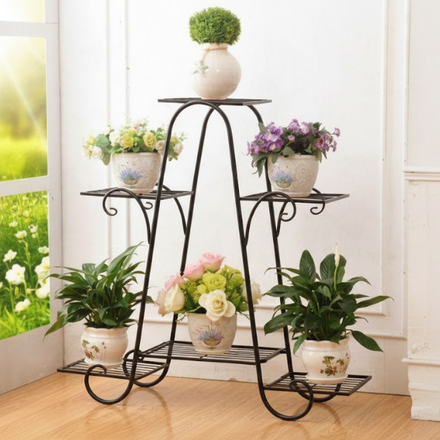 Premium Multi-Tier Steel Planter Stand