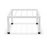 Steel Square Pot Stand (White)