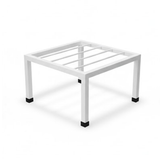 Steel Square Pot Stand (White)