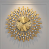 Atelier Roman Crosshair Clock – Gold (24" x 24")