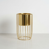 Gold Elegance Steel Planter