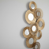 Soleil Mosaic Cluster Mirror - Vertical