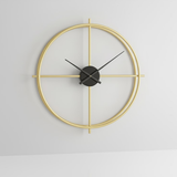 Ginkgo Aura Medallion Clock – Multi‑Tone (30" x 30")