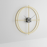 Ginkgo Aura Medallion Clock – Multi‑Tone (30" x 30")