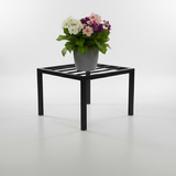 Steel Square Pot Stand (Black)