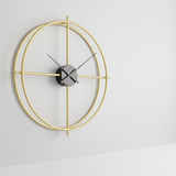 Ginkgo Aura Medallion Clock – Multi‑Tone (30" x 30")