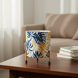 Tropical Leaves Metal Planter with Stand