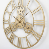 Heritage Roman Gallery Clock – Black (24" x 24")