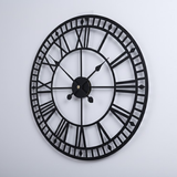 Heritage Roman Gallery Clock – Black & Gold (24" x 24")