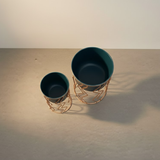 Premium Duo Zigzag Frame Planters