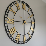 Regent Roman Open‑Frame Clock – Copper (24" x 24")