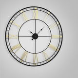 Regent Roman Open‑Frame Clock – Black (24" x 24")