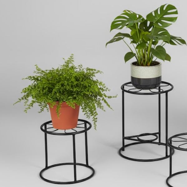 Classic Round Steel Pot Stand Set of 4