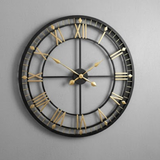 Regent Roman Open‑Frame Clock – Copper Luxe (24" x 24")