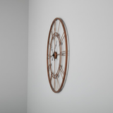 Roman Halo Open‑Frame Wall Clock – Copper (24" x 24")