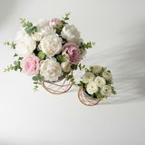 Diamond Lattice Steel Planter Set