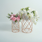 Gold Geometric Frame Planters Duo
