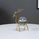 Gold Deer Glass Planter (Set of 2)