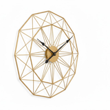 Geo Rosette Radiant Clock – Gold (30" x 30")