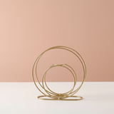 Golden Rings Modern Glass Tube Planter