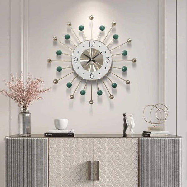 Roman Halo Crosshair Clock – Black (22" x 31")
