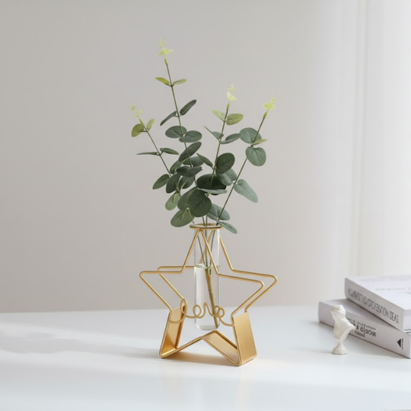 Golden Star Love Test Tube Planter
