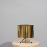 Premium Gold Finish Steel Planter with Stand