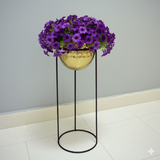 Golden Steel Decorative Pot Combo (Set of 3)