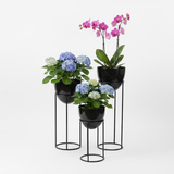 Premium Egg Shaped Steel Planters – Set of 3 with Tall Stands