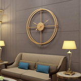 Roman Halo Open‑Frame Clock – Black (24" x 24")