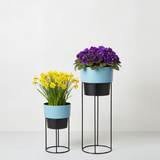 Elegant Steel Planter Set of 2