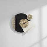 Nordic Loop Accent Wall Clock – Compact Gold (20" x 15")