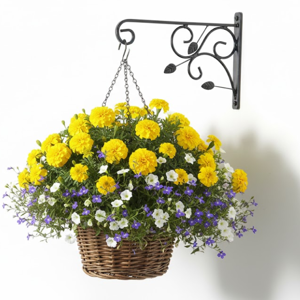 Leaf Scroll Steel Wall Hanger