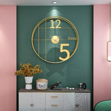 Spoke Dial Word‑Numeral Clock – Black (24" x 24")