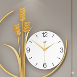 Gridline Twelve‑Five Clock – Gold (11" x 26")