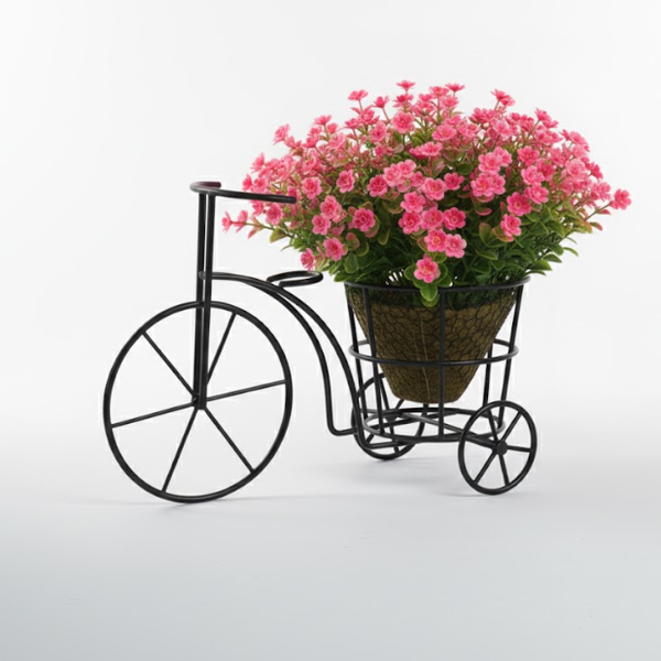 Minimalist Cycle Basket Metal Planter