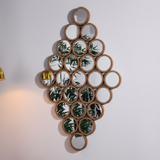 Honeycomb Cluster Wall Mirror