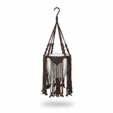 Earthy Macramé Hanging Steel Planters