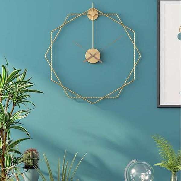 Roman Halo Open‑Frame Clock – Silver (24" x 24")