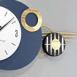 Woodland Crest Deer Landscape Clock – Gold (42" x 18")