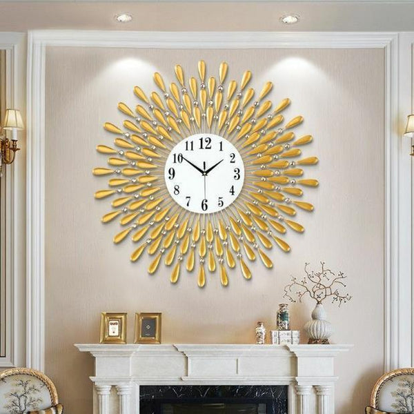 Geo Orbit Disc Wall Clock – Vertical (16" x 36")