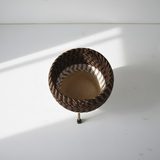 Multi-Color Macramé Accent Steel Pots