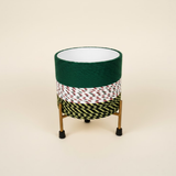 Tall Macramé Colorway Steel Planters