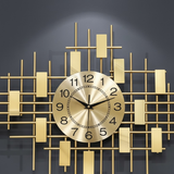 Aurora Crystal Sunburst Clock – Champagne Gold (48" x 24")