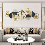 Azure Bloom Symphony Clock – Wide (36" x 22")