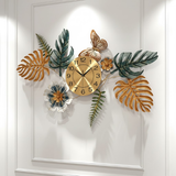 Starlight Grid Luxe Wall Clock – Brushed Gold (36" x 32")