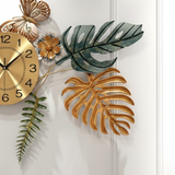 Starlight Grid Luxe Wall Clock – Brushed Gold (36" x 32")