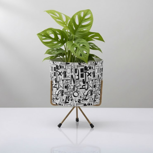 Modern Iron Pots with Stand