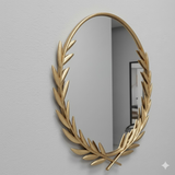 Laurel Crest Round Mirror