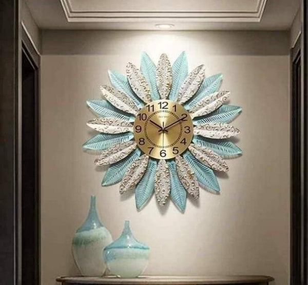 Geo Rosette Radiant Clock – Compact (24" x 24")